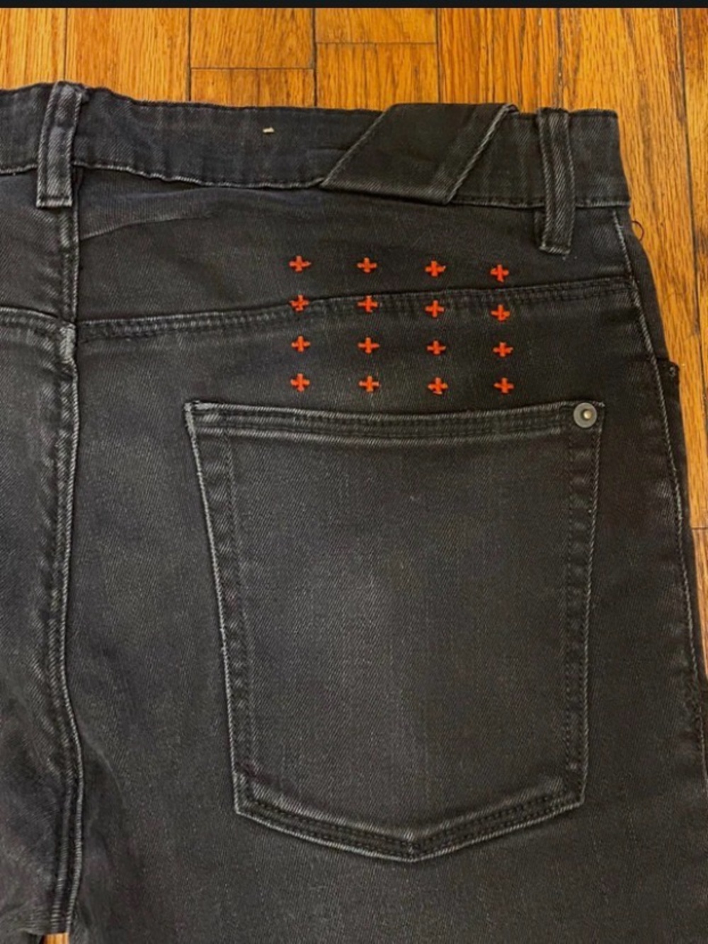 Ksubi ‘Van Winkle’ Skinny Jeans 31x28 Weathered Black Stretch Original $210
